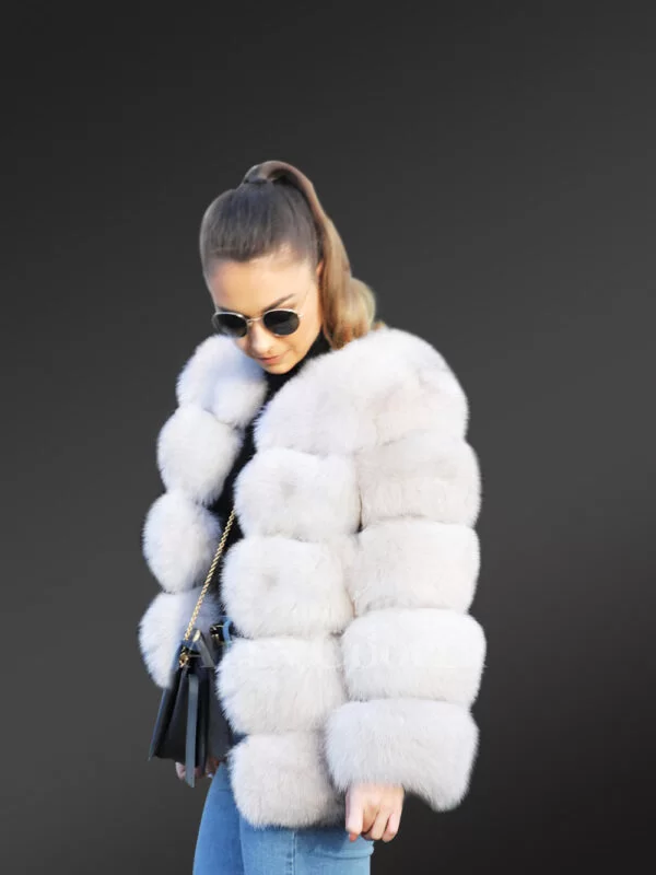 Classic Real Fox Fur Super Warm Paragraph Winter Coat for Women - Image 2