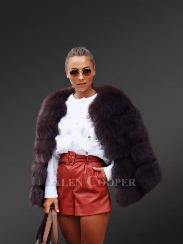 Classic Real Fox Fur Super Warm Paragraph Winter Coat for Women - Image 4