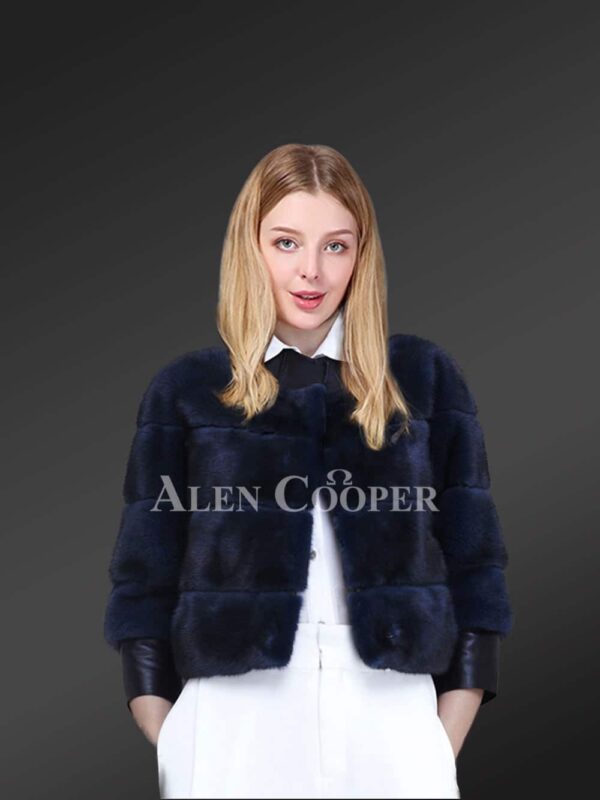 Cropped-Mink-Fur-Jacket-with-Leather-Trim-Cuffs