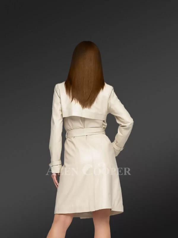 Double Breasted Coat with Belt - Image 3