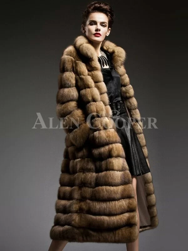 Exclusive and unique long sable fur coats redefining the style and aura of the modern women