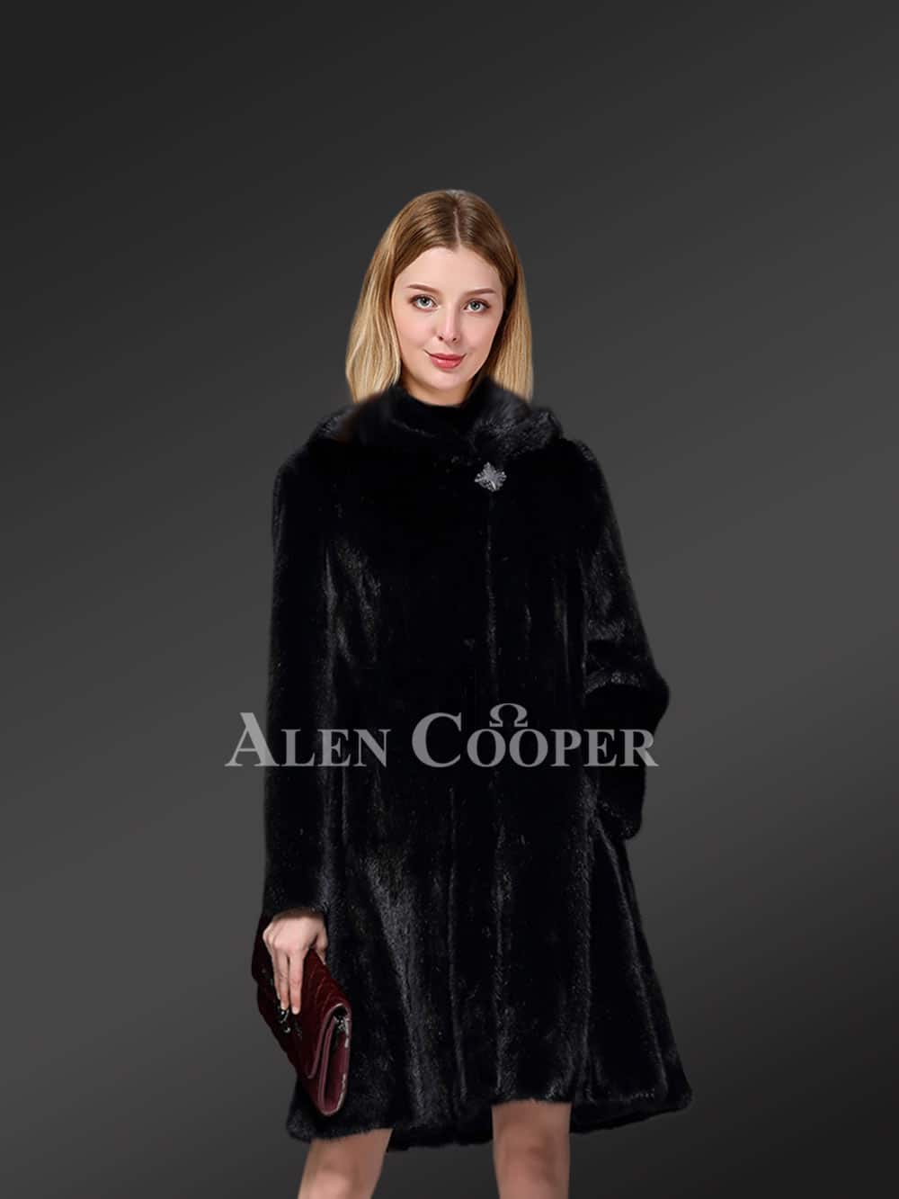 Alen Cooper Belted Mink Coat