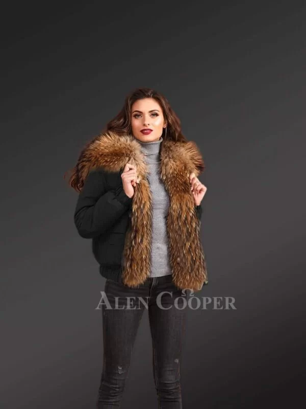 Hybrid Black Parka with Rabbit Liner Convertibles for Divas! - Image 3