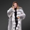 Women Finland Blue Fox Fur