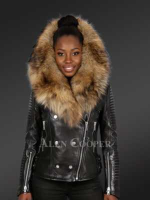 Fur Leather Jacket Womens to Step out In Style This Winter
