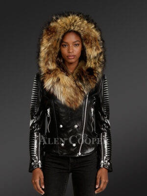 Fur Leather Jacket Womens to Step out In Style This Winter