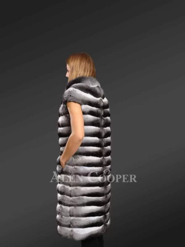 Genuine Chinchilla Fur Vest for Women Is Unmatchable in Style and Comfort - Image 3