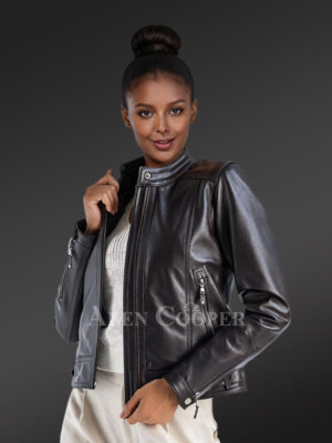 Genuine Leather Jackets in Black for Tasteful Ladies is Worth Exploring