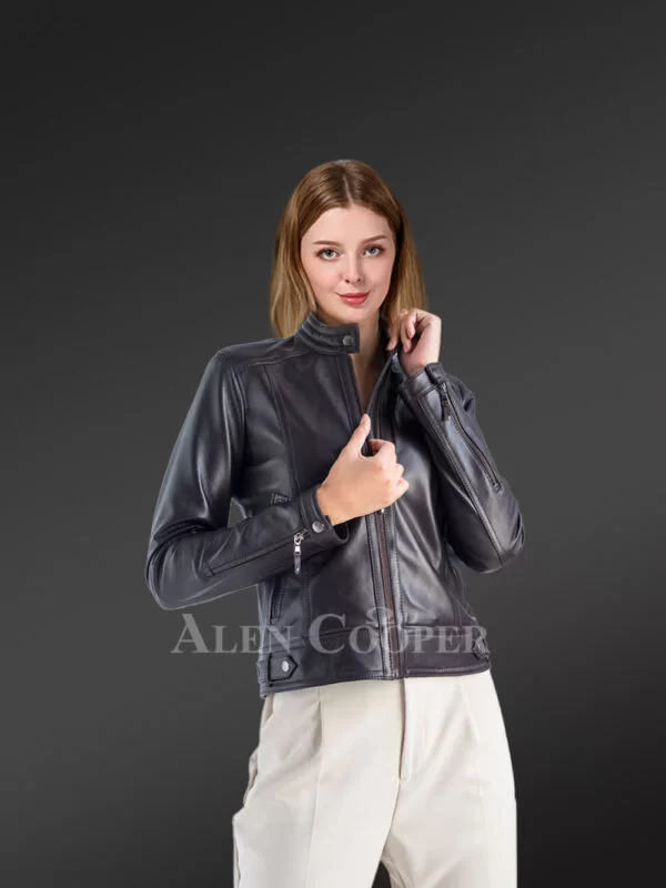 Genuine Leather Jackets in Brown for Tasteful Ladies view