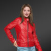 Genuine Leather Jackets in Red for Tasteful Ladies