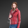 Genuine Leather Jackets in Red for Tasteful Women