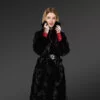 Genuine Mink Fur Coat Women