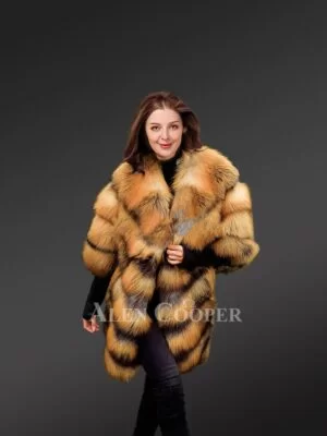 Golden Fox Fur Coat