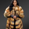 Golden Fox Fur Coat
