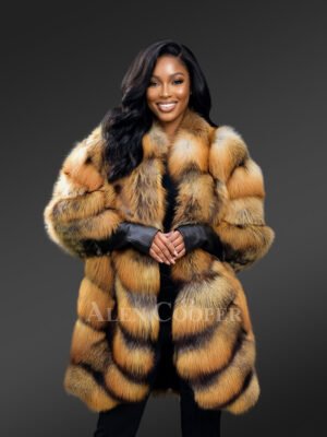 Golden Fox Fur Coat
