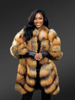 Golden Fox Fur Coat