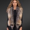 Golden Island Fox Fur Vest for Women