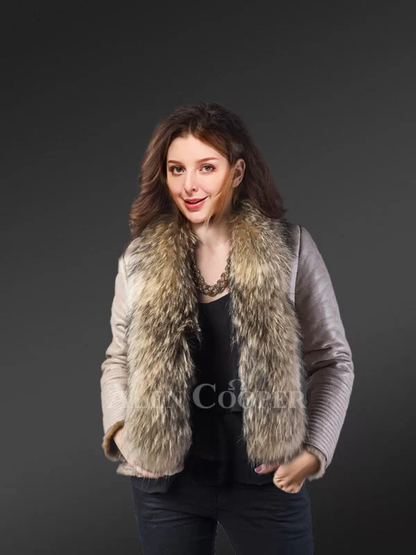 Shearling Raccoon Fur Coat