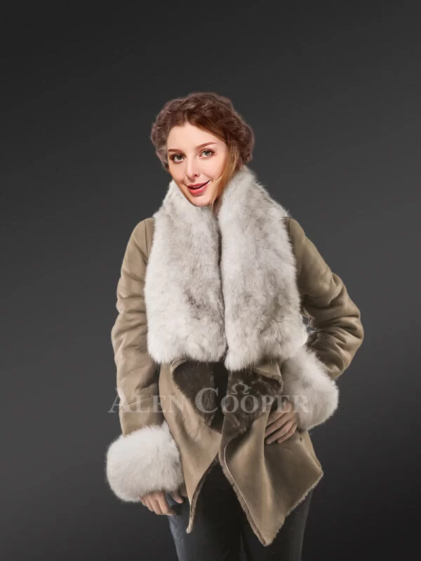 Real Brown Mink Premium Lavish Mink Fur Long Hooded Coat in 