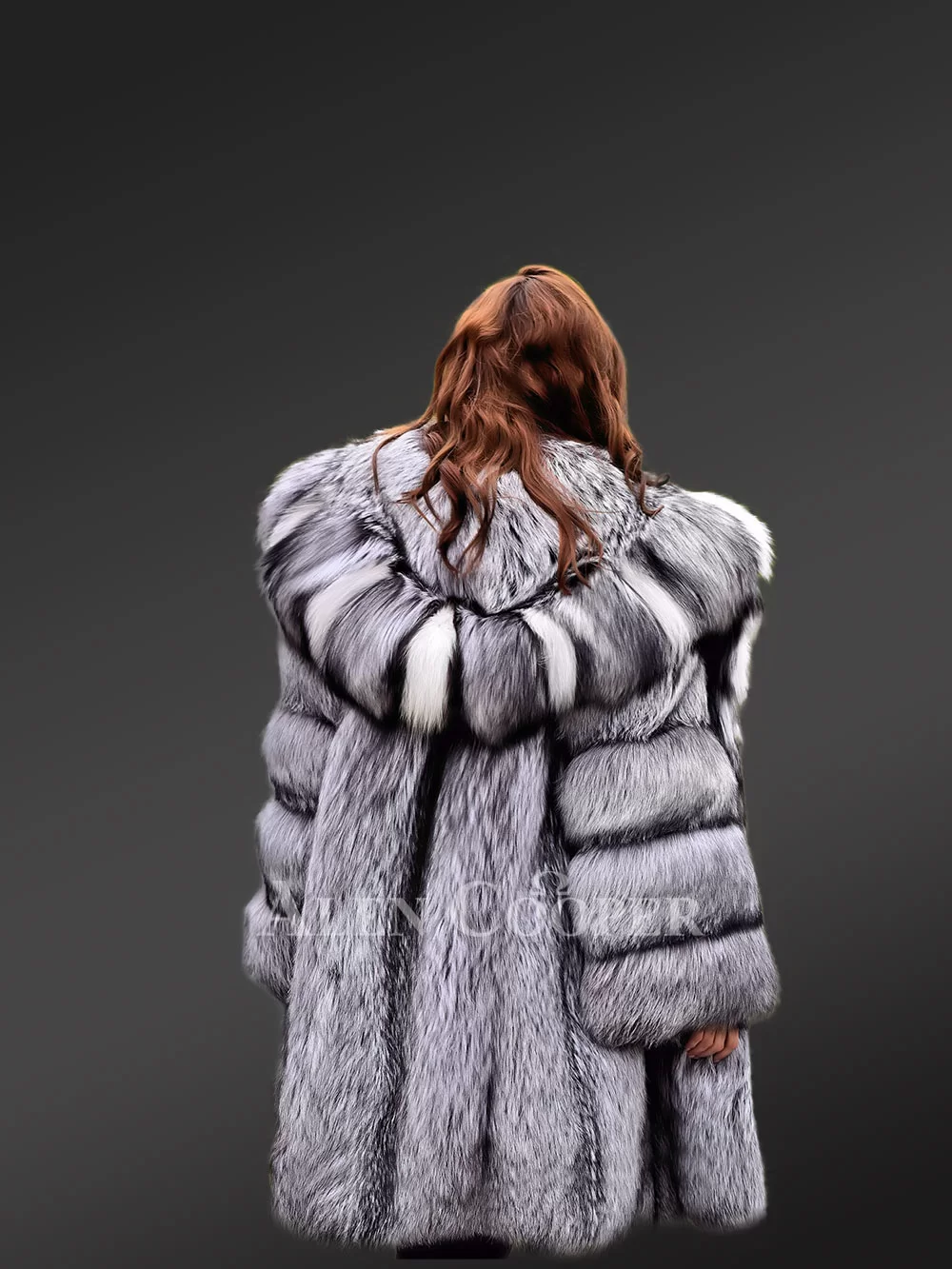 Furry long coat hot sale