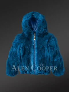 Kids Rabbit Hooded Bomber