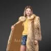 Knitted Fox Fur Coat