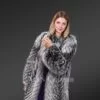 Silver Fox fur coat