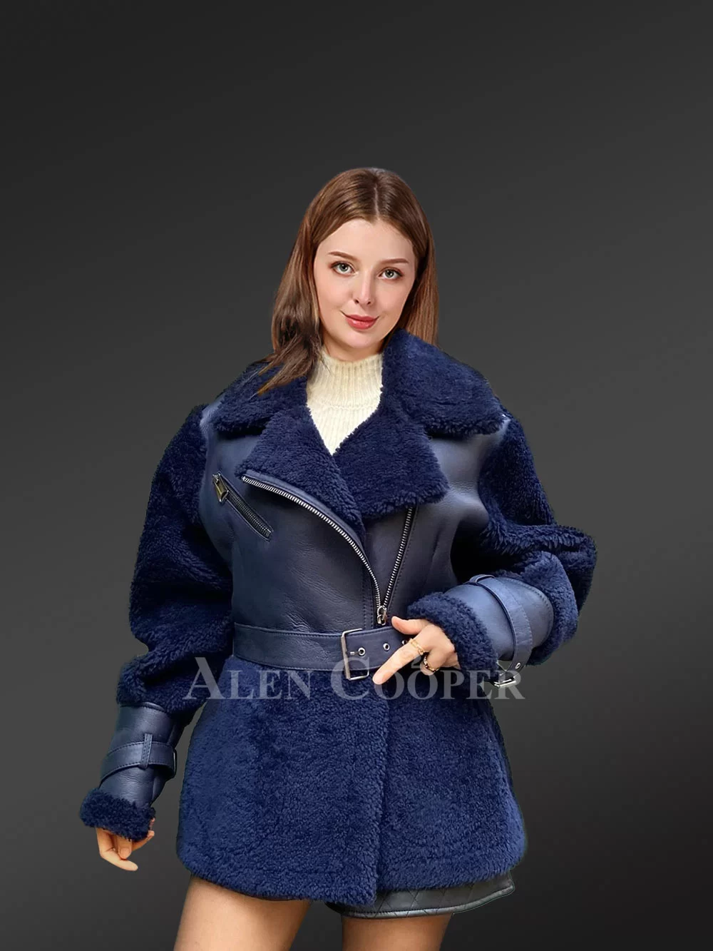 Sheepskin Shearling Coat Women