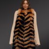 Long Women’s Real Fox Furry Winter Vest