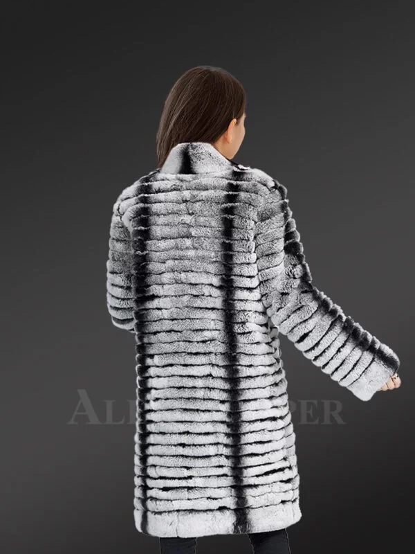 Highly Fashionable and Luxury Long Warm Winter Real Fur Coat for Women - Image 6