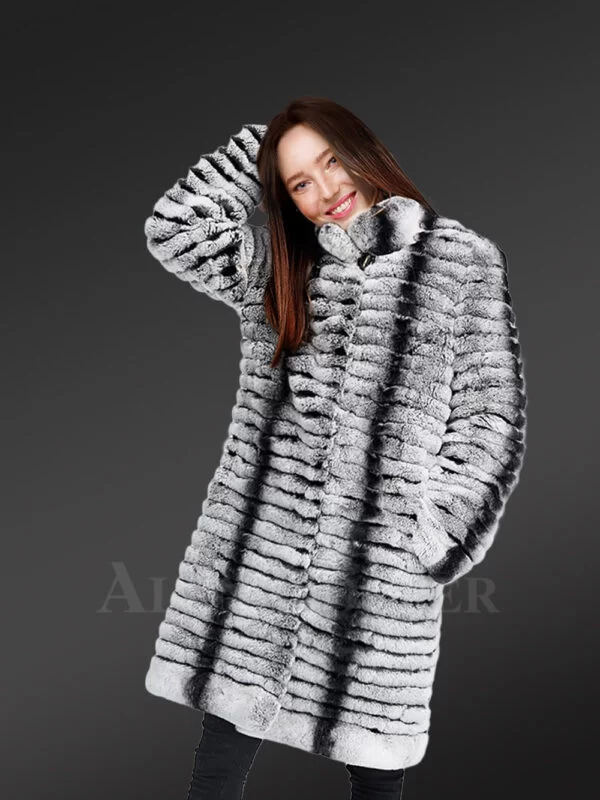 Highly Fashionable and Luxury Long Warm Winter Real Fur Coat for Women - Image 2