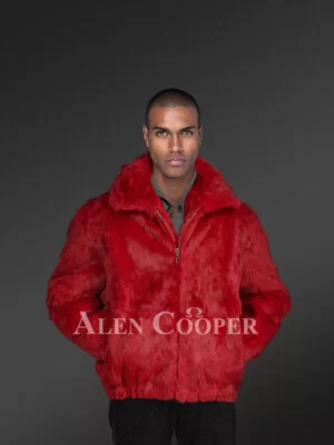 Men’s hooded bomber