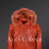 Men’s Bomber with Hood and Fox Fur Trim