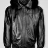 Mens Zipout Hooded Bomber