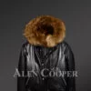 Men’s Puffy Bomber Jacket with Original Fur