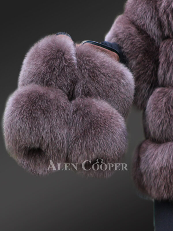 Coffee Brown Paragraph Coat Till Knee Length For Women - Image 6