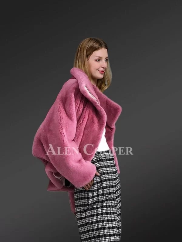 Mink Fur Biker Jacket for Smart Women - Image 3