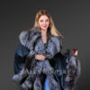 Leather Fur Cape
