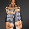Multicolor Fox Fur Vest