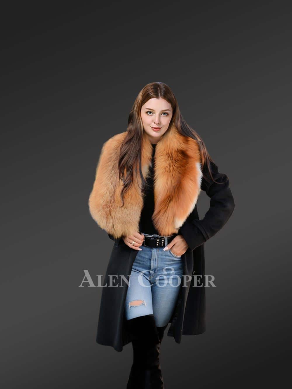 Alen Cooper Fur Coats for Men in Red to Boost Appeal