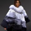 Original Fox Fur Pelts Poncho