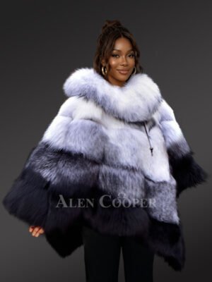 Original Fox Fur Pelts Poncho