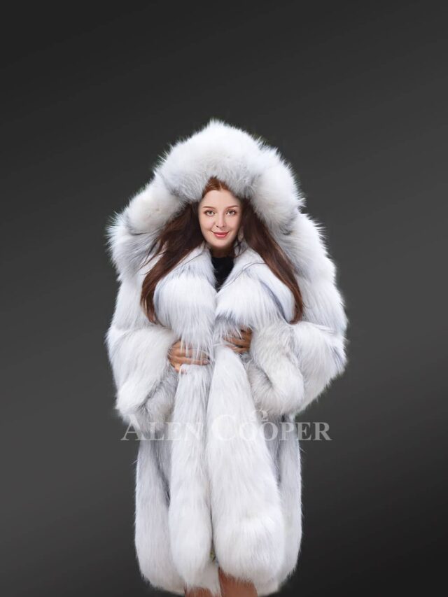 Knee-Length Fox-Fur Coat