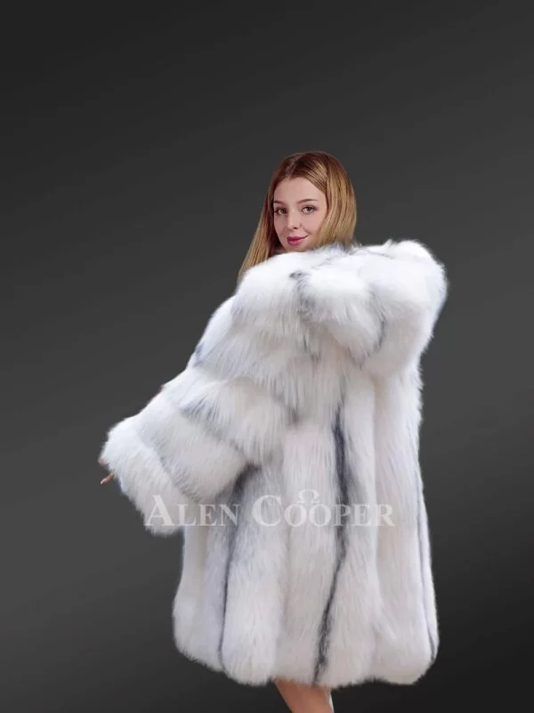 Knee-Length Fox-Fur Coat