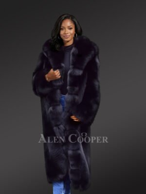 Pure Arctic Fox Fur Winter Coat