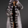 Pure Silver Fox Fur Winter Coat