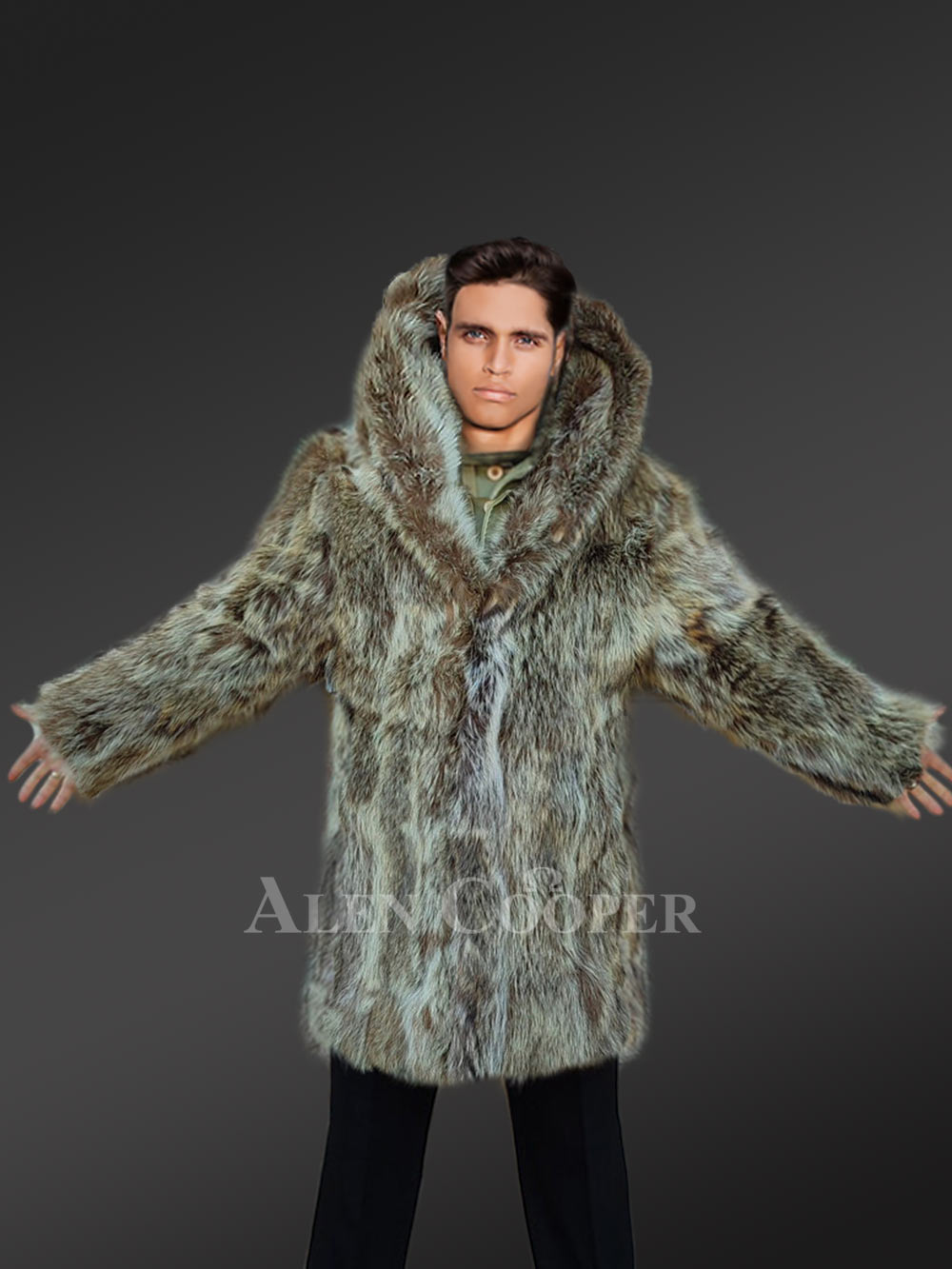 Men's raccoon fur coat | Raccoon Fur Coat