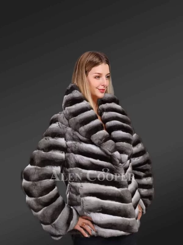 Women Chinchilla Coat - Image 5
