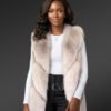 Real Fox Fur Sleeveless Waistcoat