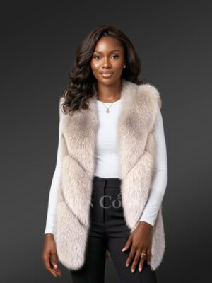 Real Fox Fur Sleeveless Waistcoat